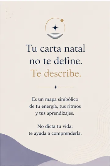 Publicación de Aura Astrología sobre carta natal y autoconocimiento.
